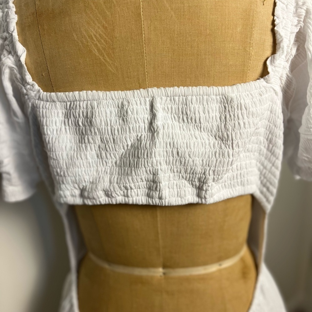 Hollister women’s xl summer long white dress short sleeve - Picture 5 of 7